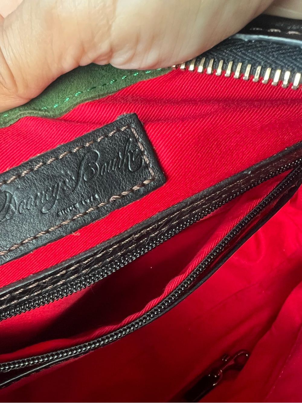 Dooney & Bourke Black Florentine Kingston Leather Hobo Bag - Picture 8 of 15